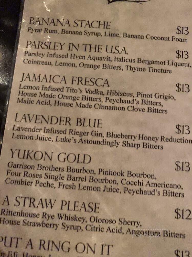The Berry & Rye - Omaha, NE menu_pic