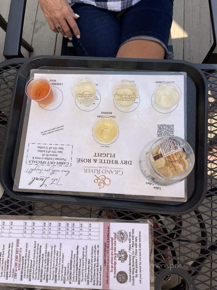 Claire's Grand River Winery - Thompson, OH menu_pic