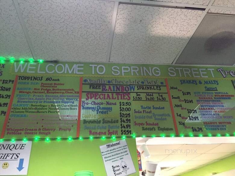 Spring Street Treats - Oxford, OH menu_pic