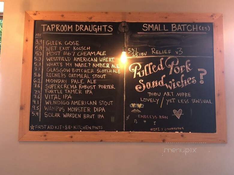Crooked Ewe Brewery & Ale House - South Bend, IN menu_pic