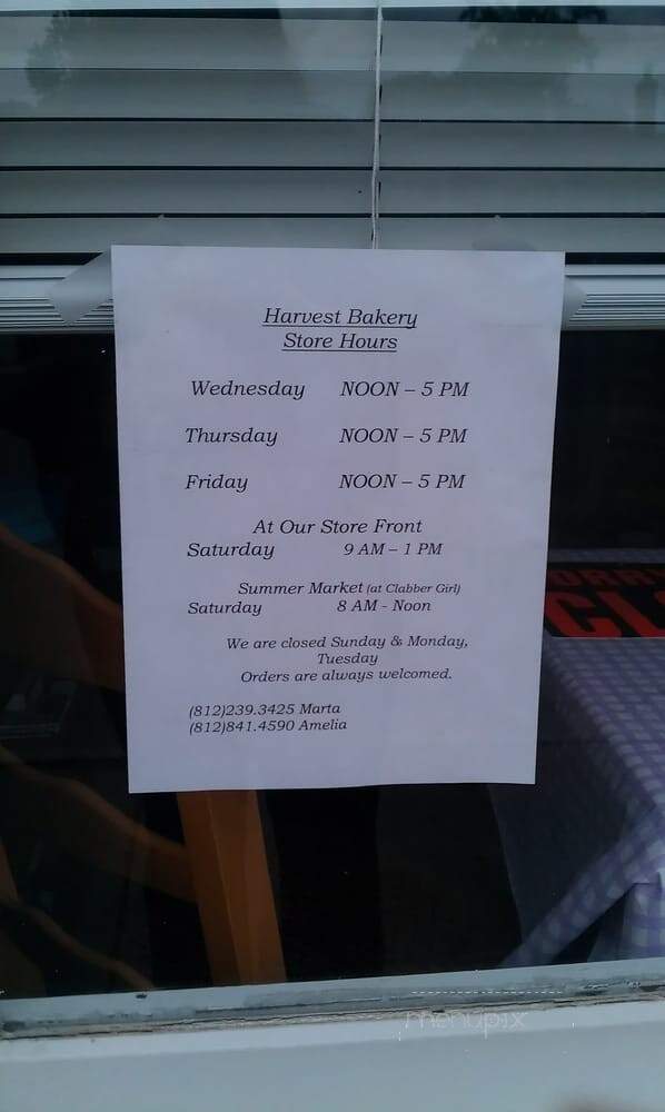 Harvest Bakery - Terre Haute, IN menu_pic