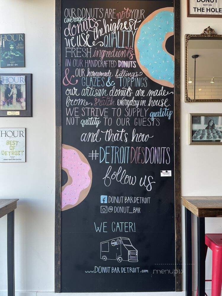 Donut Bar + Coffee - Southfield, MI menu_pic