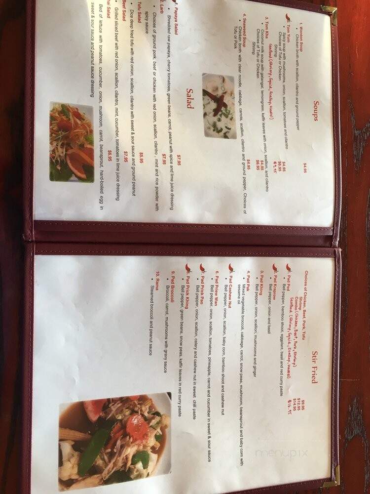 Ta-Wan Thai Restaurant - Algonquin, IL menu_pic
