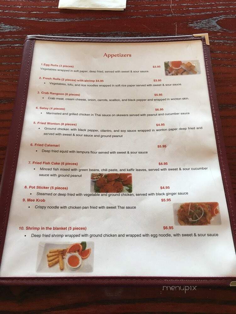 Ta-Wan Thai Restaurant - Algonquin, IL menu_pic