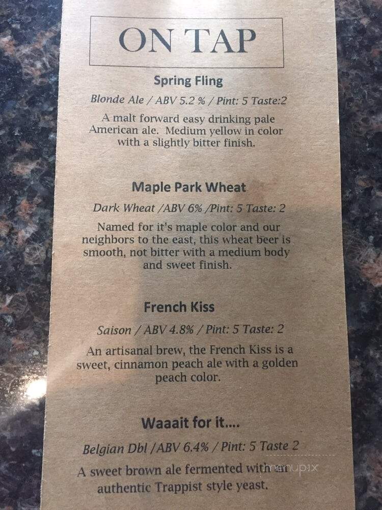 The Forge - Sycamore, IL menu_pic