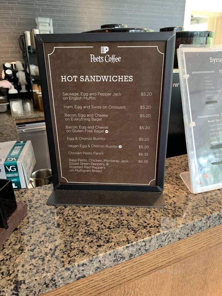 Peets Coffee & Tea - Madison, WI menu_pic
