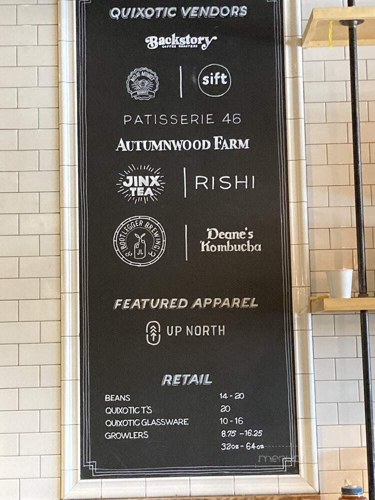 Quixotic Coffee - Saint Paul, MN menu_pic