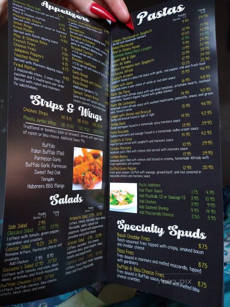 Cassano's Pizzeria - Downers Grove, IL menu_pic