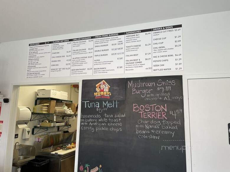Hubby's Dog House - Chicago, IL menu_pic