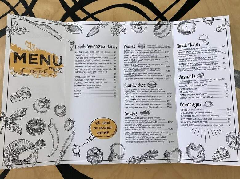 Songbird Cafe - Grandview, MO menu_pic