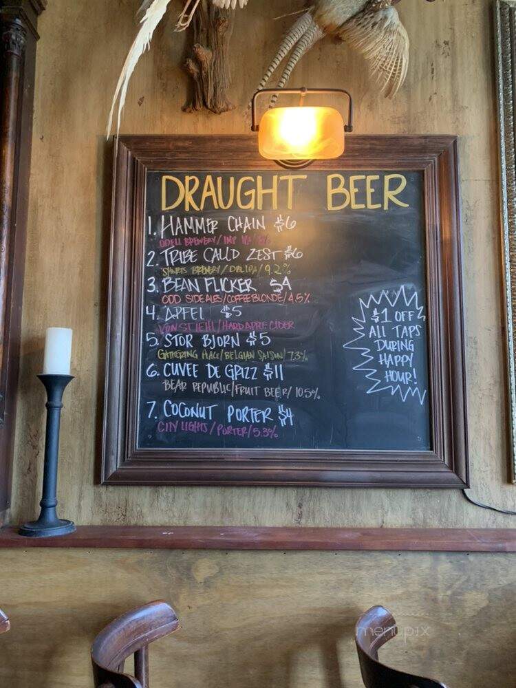 Boone & Crockett - Milwaukee, WI menu_pic