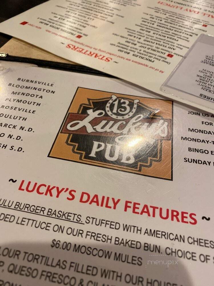 Lucky's 13 Pub - Burnsville, MN