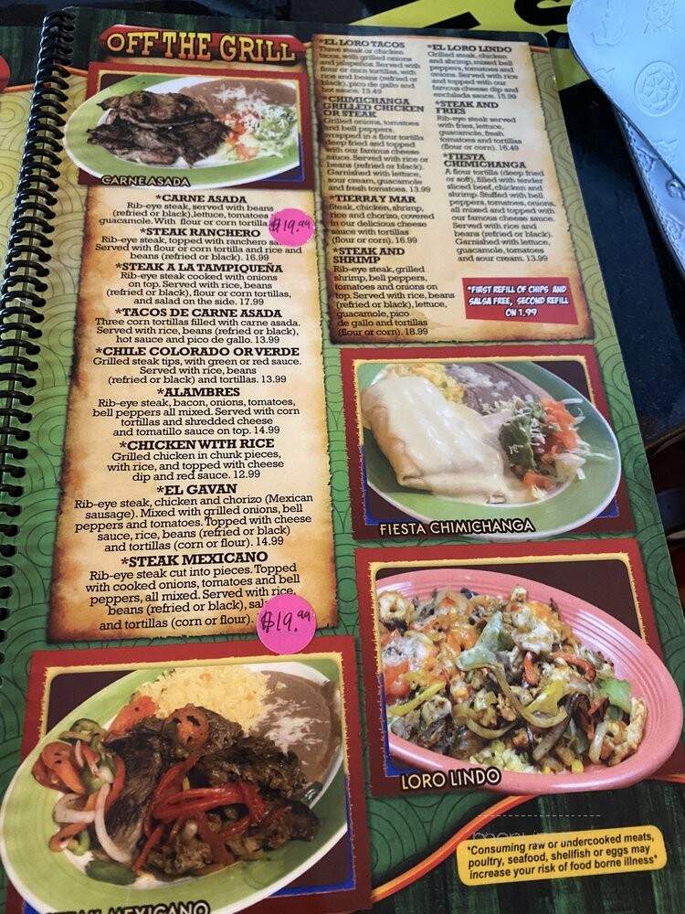 El Loro Mexican Restaurant - Bloomington, MN menu_pic