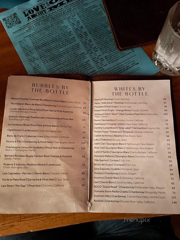 Troubadour Wine Bar - Minneapolis, MN menu_pic