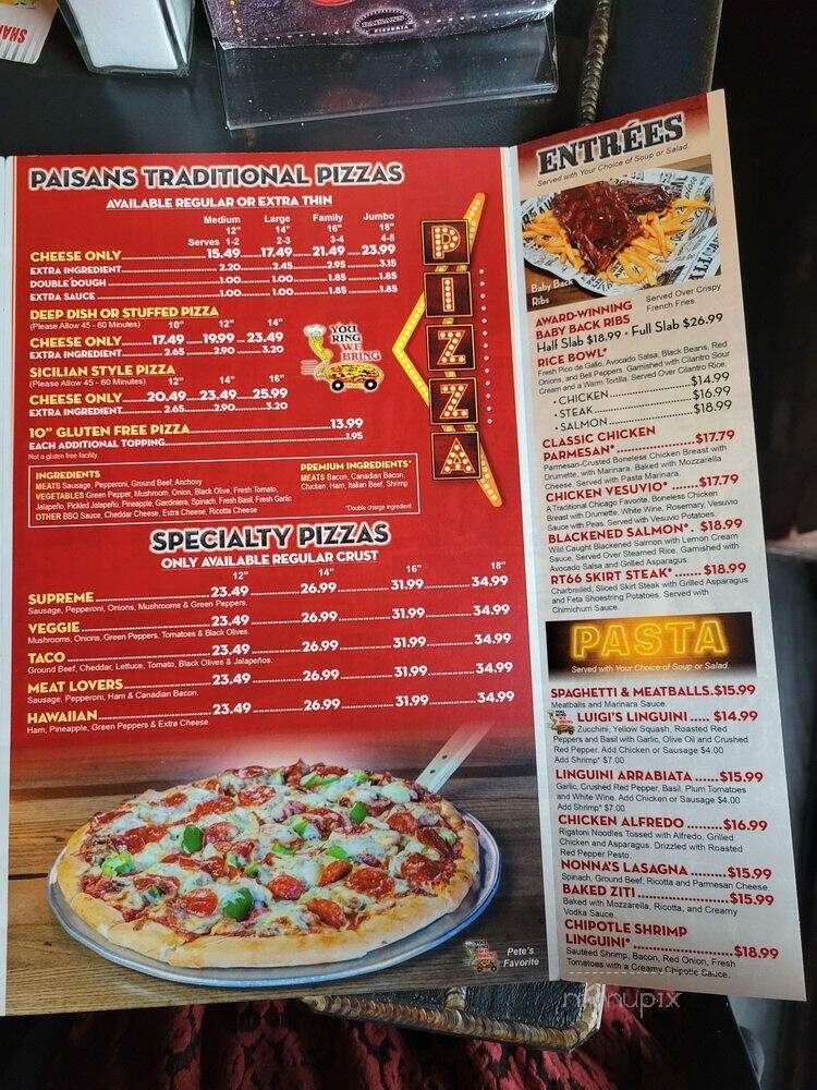 Paisans Pizzeria & Bar - Berwyn, IL