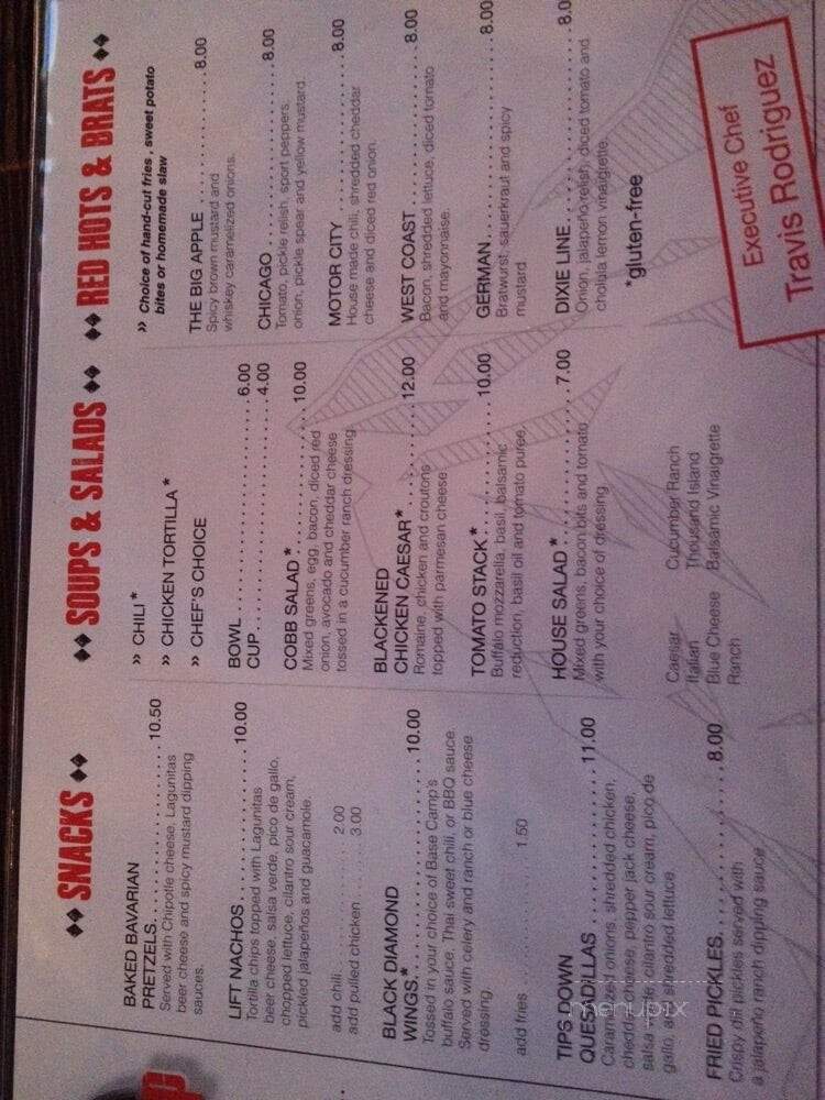 BaseCamp Pub and Eatery - Lisle, IL menu_pic