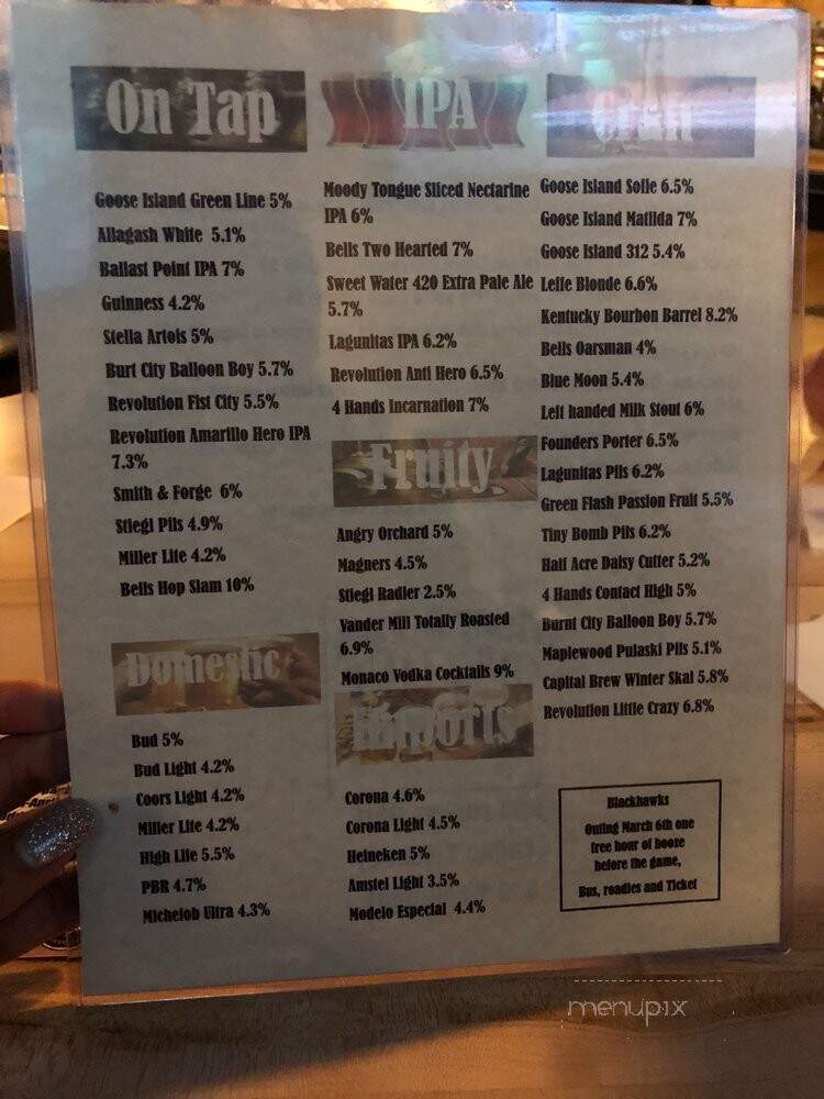 Clover - Chicago, IL menu_pic