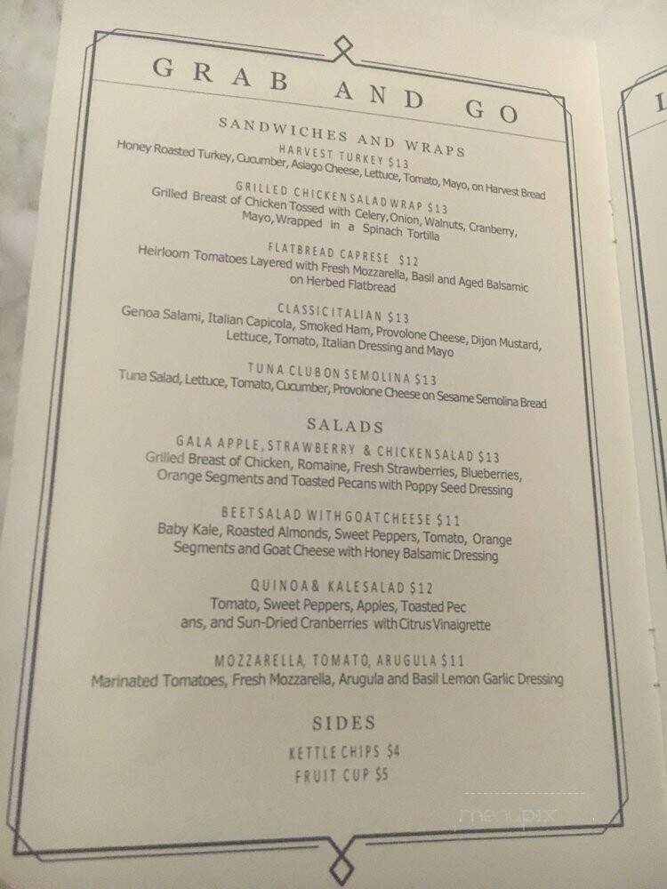 Bar Allegro - Chicago, IL menu_pic