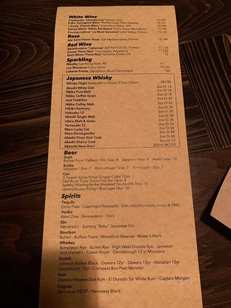 Booze Box - Chicago, IL menu_pic