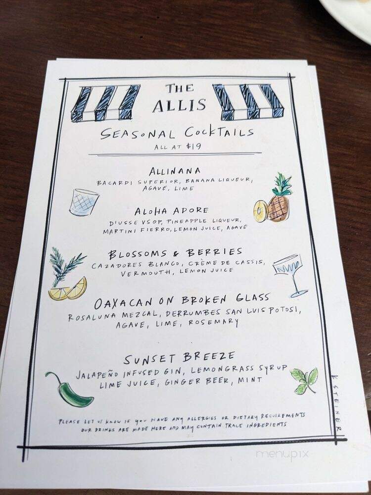 The Allis - Chicago, IL menu_pic