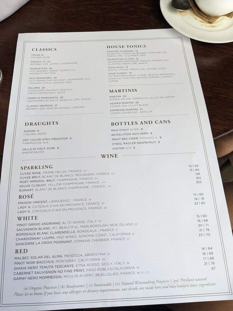 The Allis - Chicago, IL menu_pic