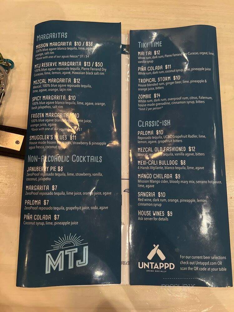 Mission Taco Joint - Saint Louis, MO menu_pic