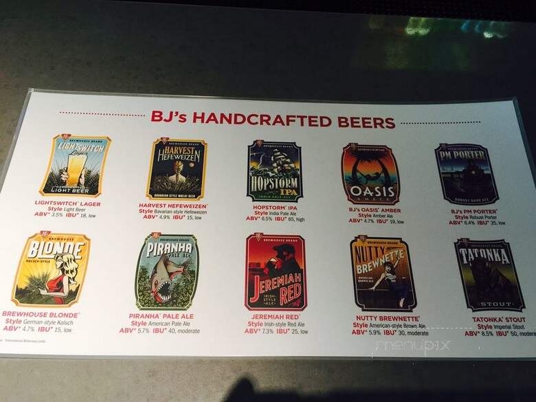BJ's Restaurant & Brewhouse - North Little Rock, AR menu_pic