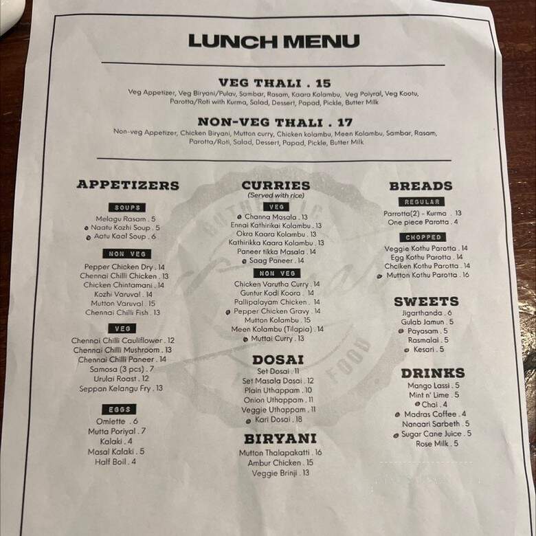 Kumar's - Plano, TX menu_pic
