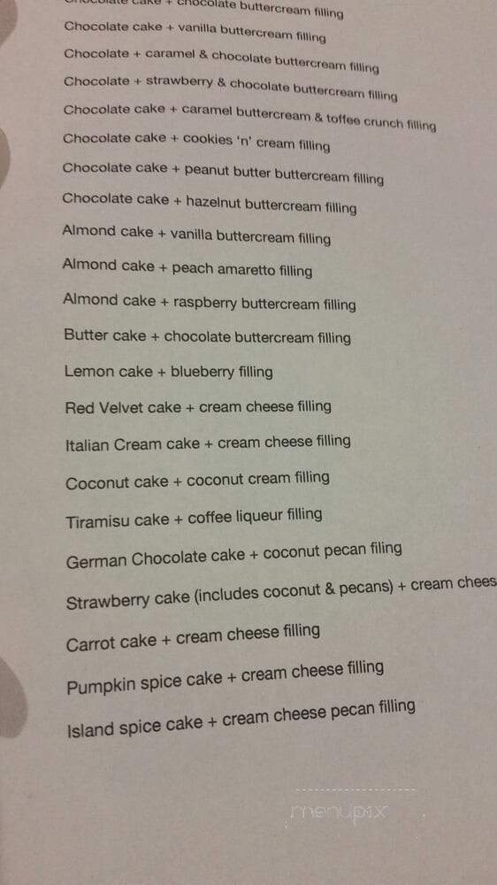 Sugar Bee Sweets Bakery - Arlington, TX menu_pic