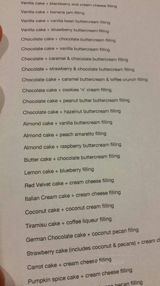 Sugar Bee Sweets Bakery - Arlington, TX menu_pic