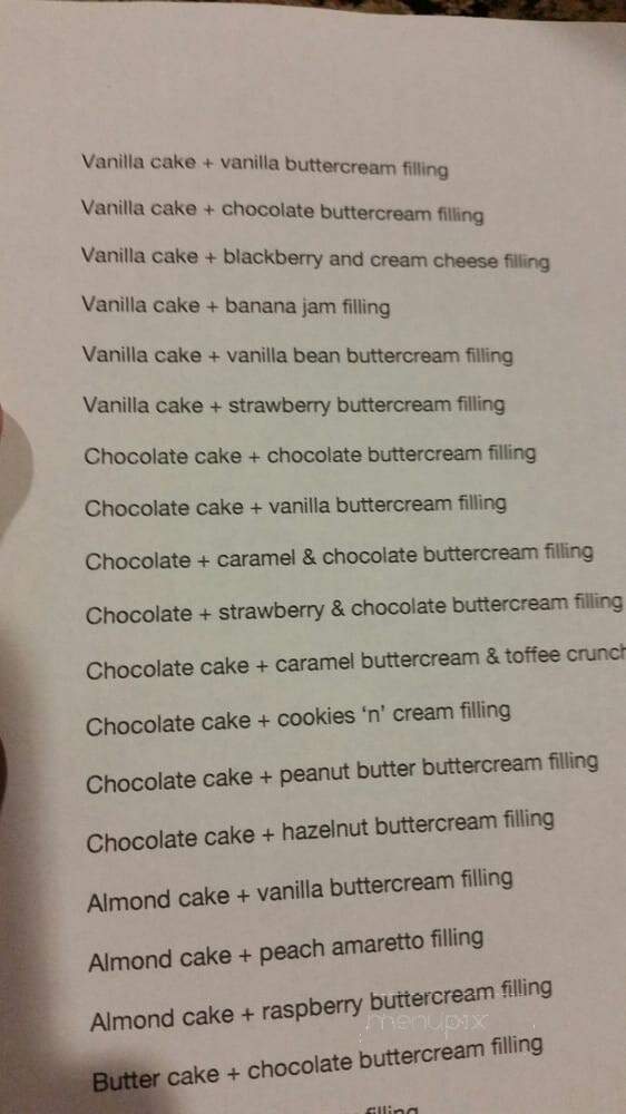 Sugar Bee Sweets Bakery - Arlington, TX menu_pic