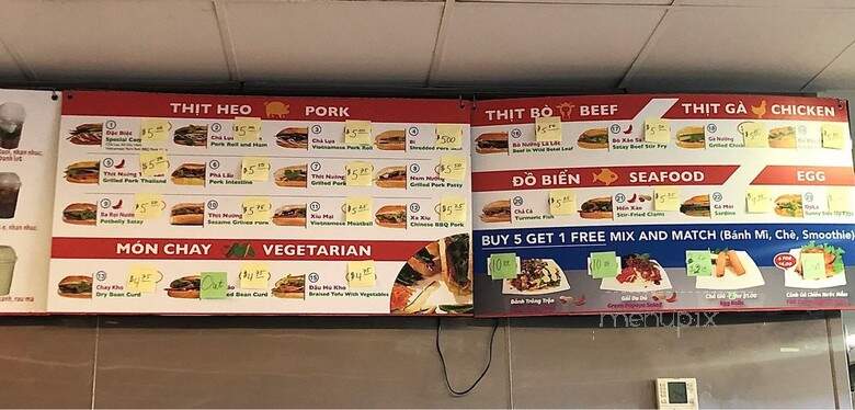 Banh Mi Number 1 - Grand Prairie, TX menu_pic