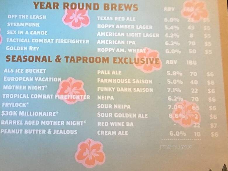 Noble Rey Brewing - Dallas, TX menu_pic