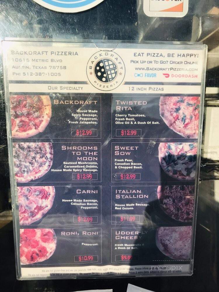 Backdraft Pizzeria - Austin, TX