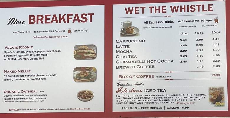 The Duffeyroll Cafe - Denver, CO menu_pic