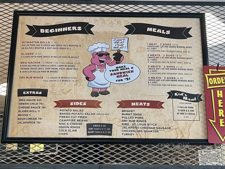 Woody's Q Shack - Alamosa, CO menu_pic