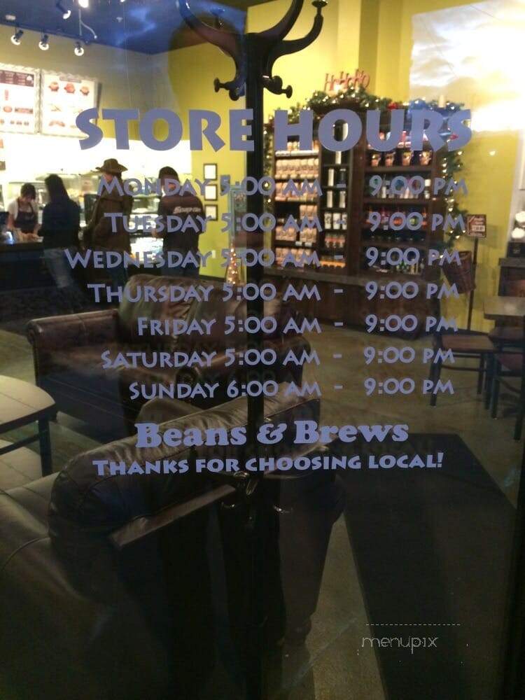 Beans & Brews - Vernal, UT menu_pic