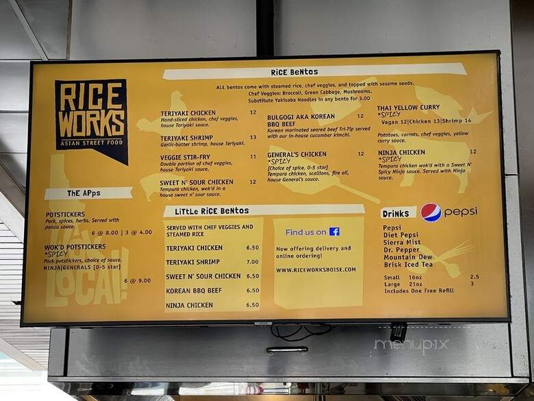 RiceWorks - Meridian, ID menu_pic
