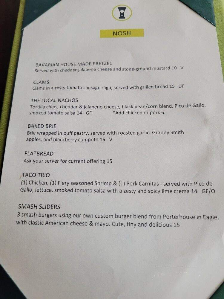 The Local - Boise, ID menu_pic