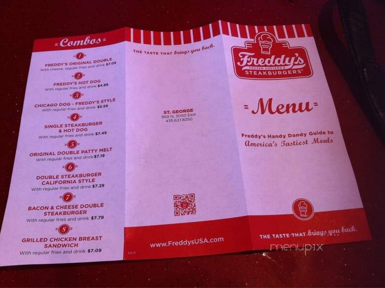 Freddy's Frozen Custard & Steakburgers - Saint George, UT menu_pic