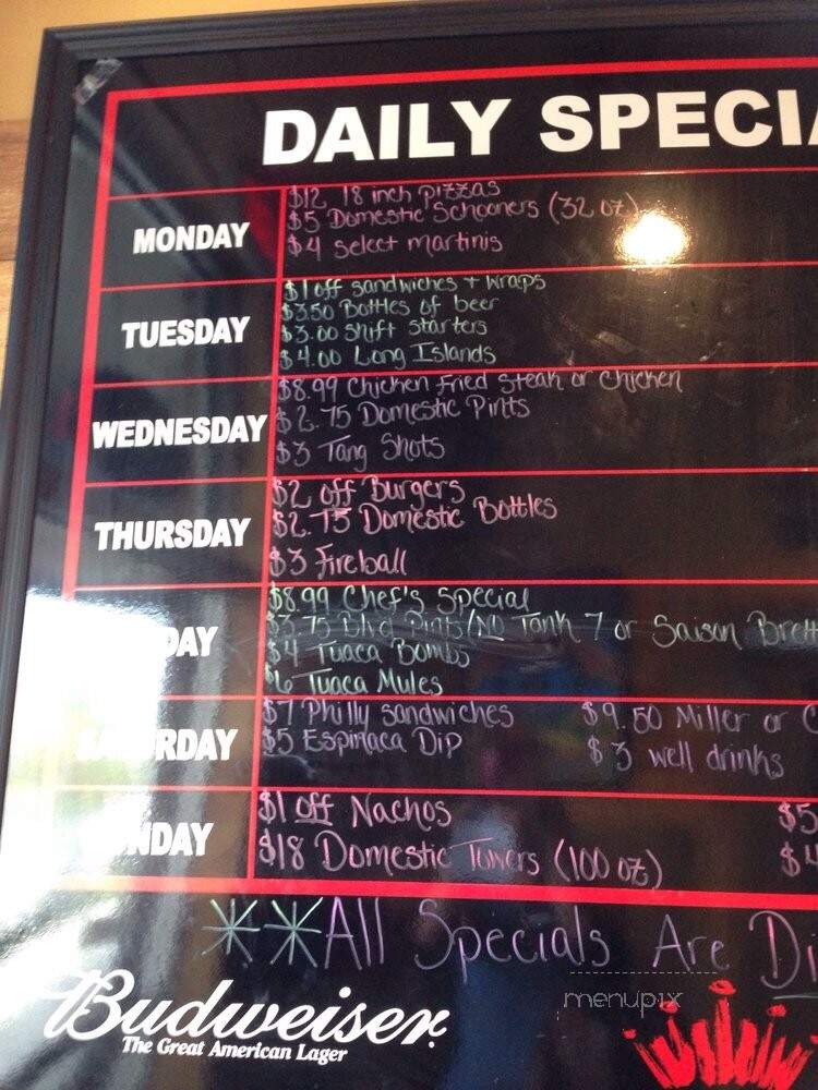Johnny's Tavern - Lee's Summit, MO menu_pic