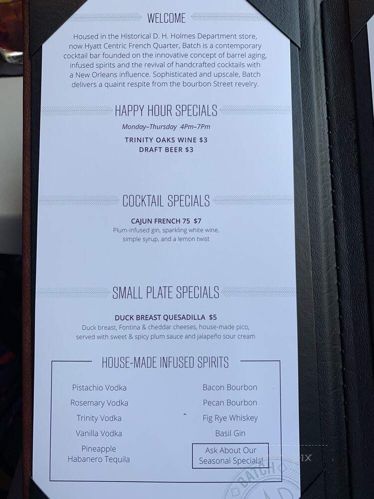 Batch - New Orleans, LA menu_pic
