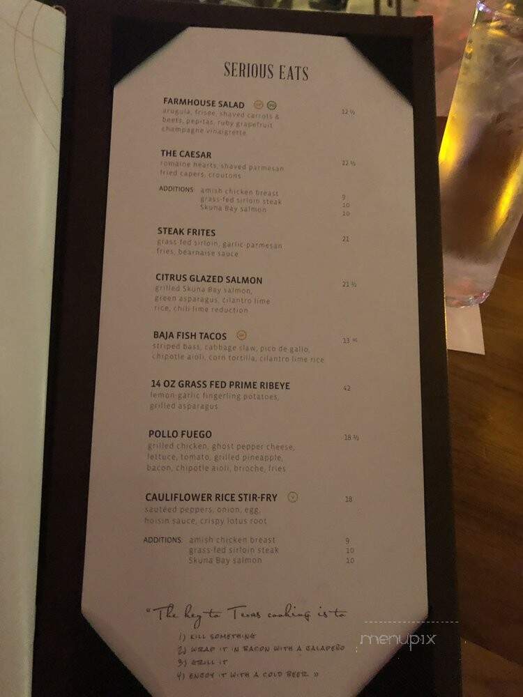 Monduel's - Dallas, TX menu_pic