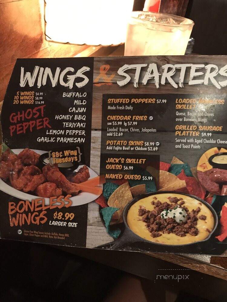 Boomerjack's Grill and Bar - Arlington, TX menu_pic