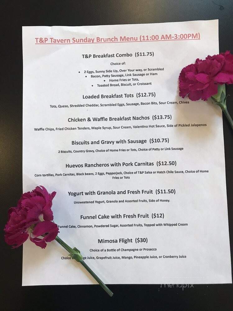 T&P Tavern - Fort Worth, TX menu_pic