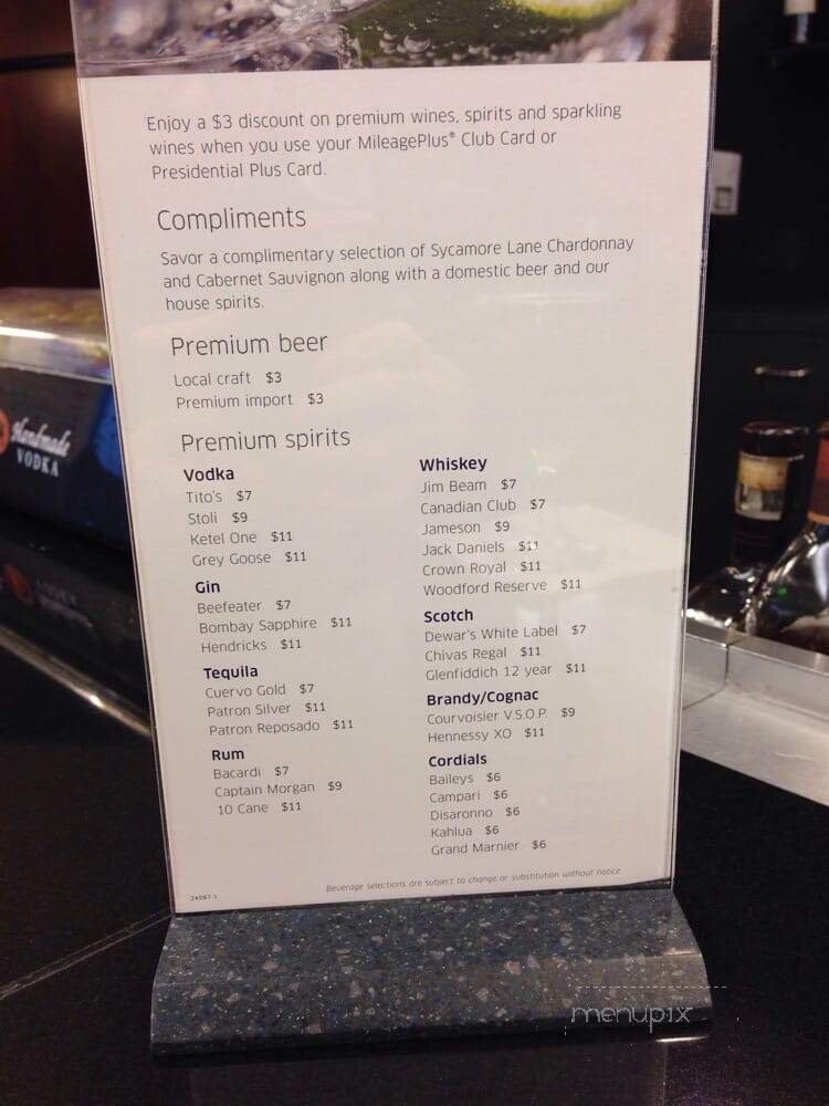 United Club - Houston, TX menu_pic