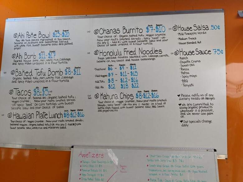 Ohanas395 - June Lake, CA menu_pic