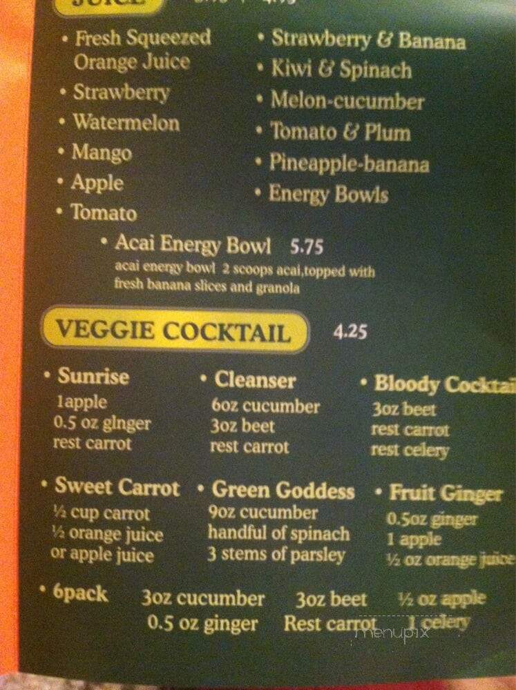Orange Tree Cafe - Los Angeles, CA menu_pic