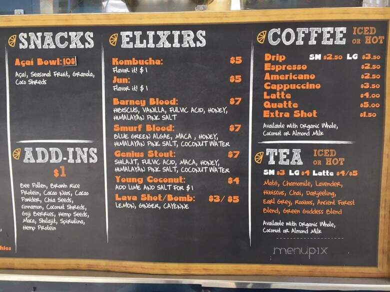 Zugo Liquitarian Truck - Los Angeles, CA menu_pic