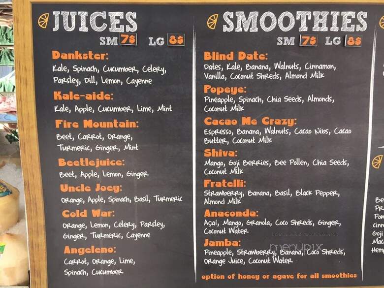 Zugo Liquitarian Truck - Los Angeles, CA menu_pic